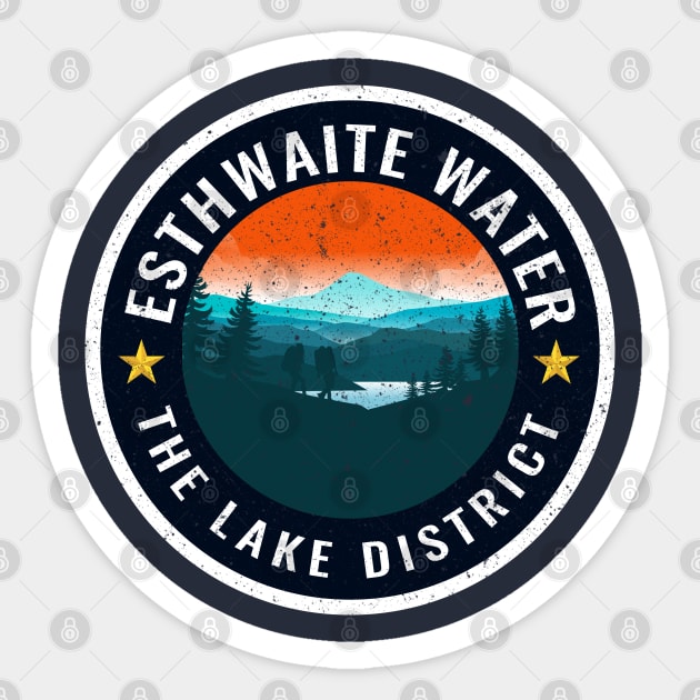 Esthwaite Water - The Lake District, Cumbria Sticker by CumbriaGuru